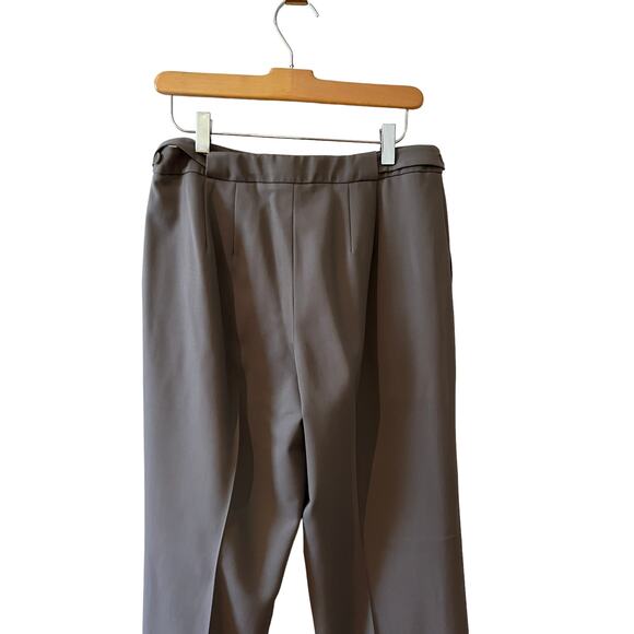 Talbots high waisted wool trousers taupe 6 - Picture 4 of 7